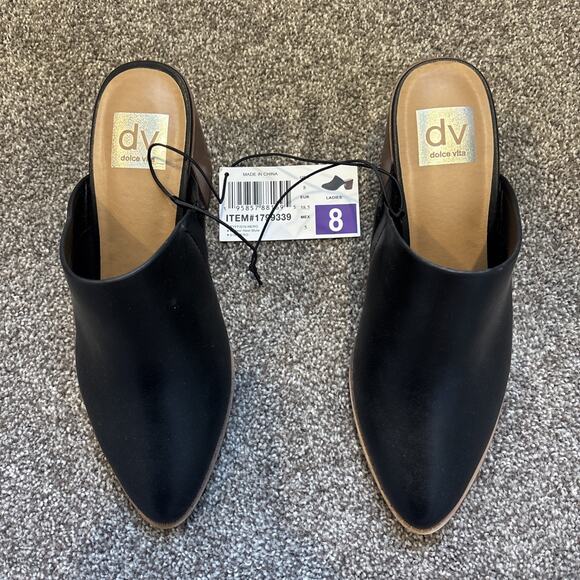 NEW!! Dolce Vita Women's Nero TYFF Heel Mule Shoe Ladies size 8 - Picture 6 of 9